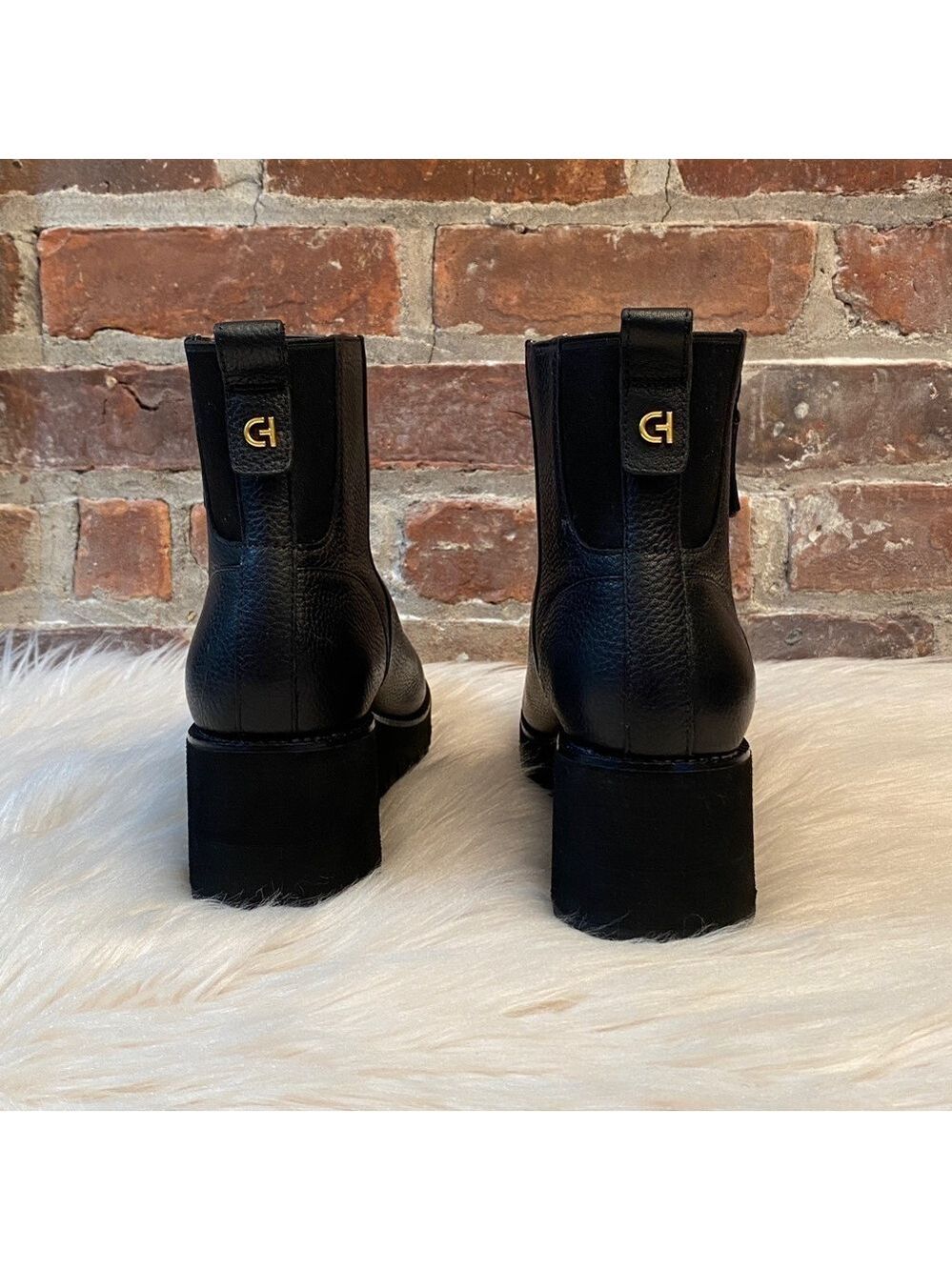 Cole Haan ZERØGRAND Cityquest Waterproof Wedge Chelsea Boots, Size 8.5B - Picture 8 of 17